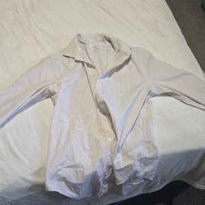 Calvin Klein Beige and White Checkered Shirt